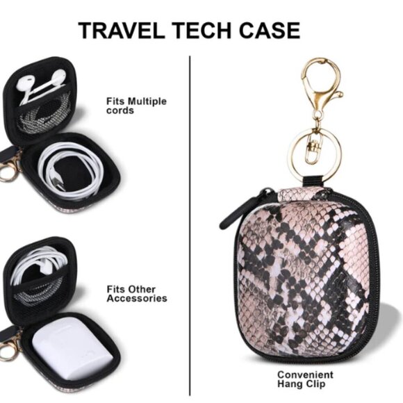 ๐ Stunning Vintage One of A Kind Ellie Rose Snake Skin Ear Buds Case ๐ - Picture 16 of 16